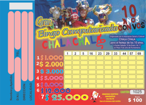 BINGO IDEASDELNORTE JUJUY ARGENTINA